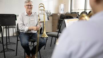The former band master of St Patrick's College Sutherland, Mark Brown, who was also a student of the school, has returned to teach music. Picture supplied