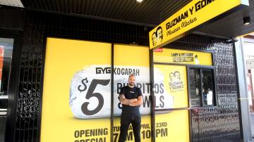 Mexican food is coming to Kogarah, with Guzman y Gomez opening on Montgomery Street on April 23. Pictured is Franchisee Daniel Habib. Picture by Chris Lane