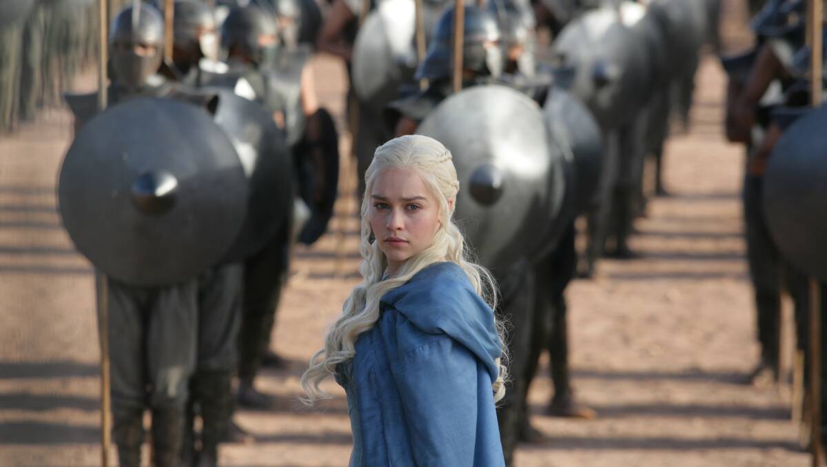 Actress Emilia Clarke as the popular character Daenerys Targaryen in the Game of Thrones series. Picture supplied