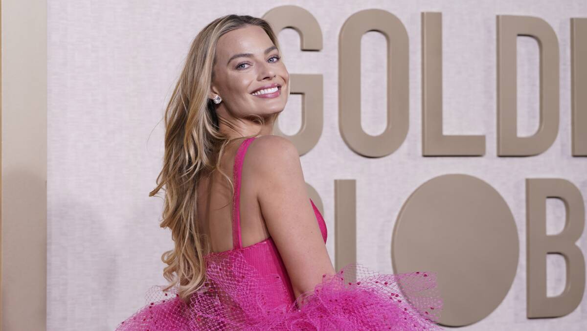 Barbie star and producer Margot Robbie at the Golden Globe awards on January 7, 2024. Picture by Jordan Strauss/Invision/AP