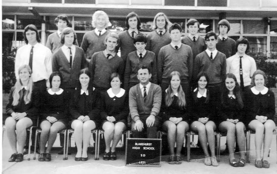 Some of the students of Blakehurst High School's Class of 1972.