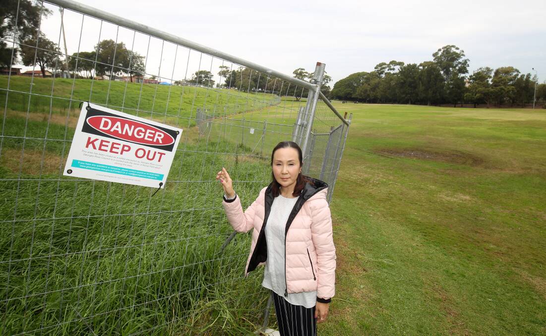 Councillor Nancy Liu called for an update on the status of Kempt Field, Hurstville. Picture: Chris Lane