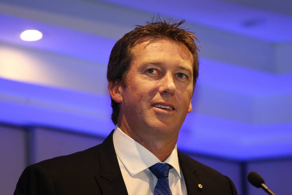 Glenn McGrath (AO) honoured distinguished service to community health through breast cancer support, and to cricket as an international coach. Picture: John Veage