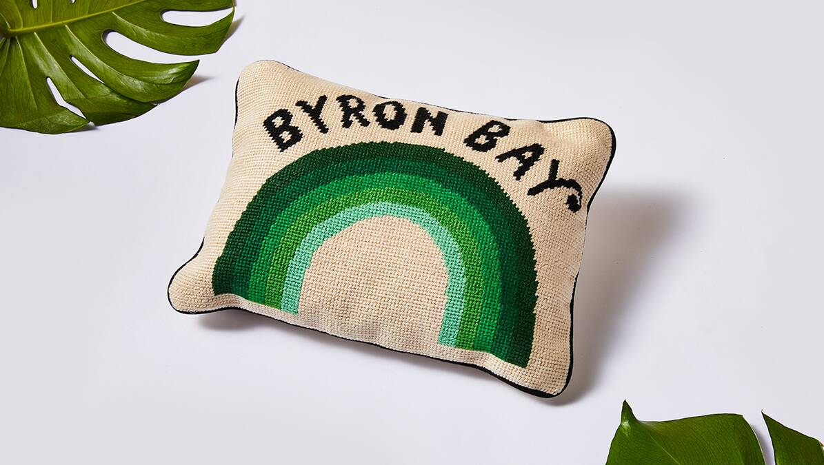 Aloha Zen's Byron Bay Pillow, $107.00 | St George & Sutherland