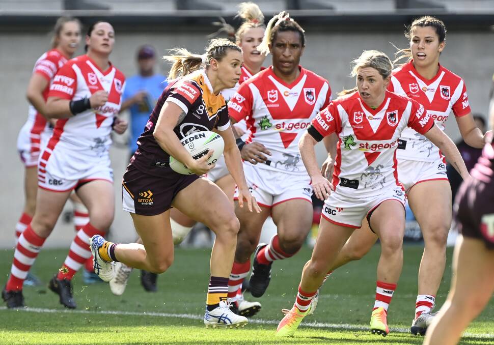 Damaged:The Dragons NRL Telstra Women's Premiership dream is over after their second defeat this season.Picture NRL Images