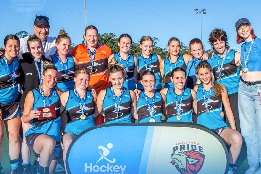 The victorious Sydney South Women's Hockey team who has won the recent NSW Open Women's title 2-1 over Lithgow at Wyong. Picture supplied