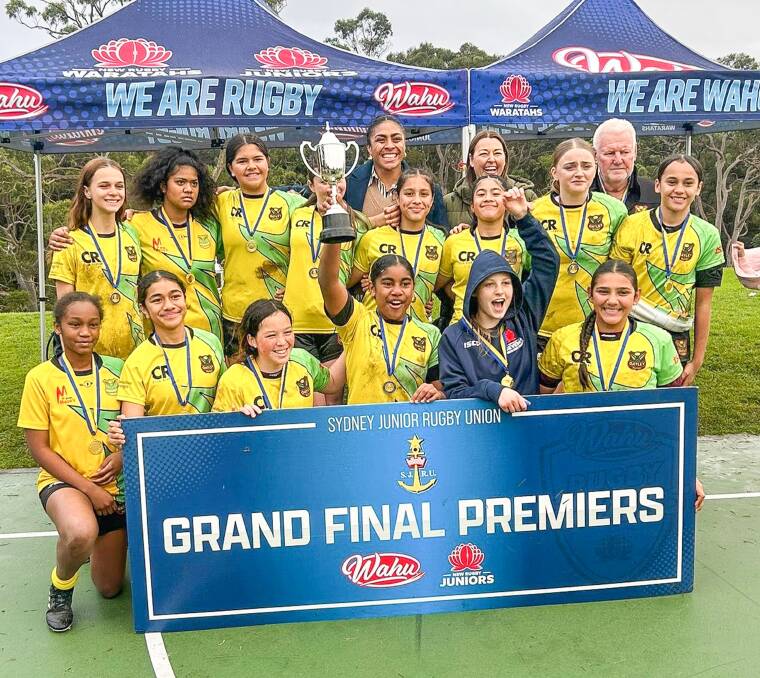 Oatley Rugby Girls u/14s have won the Sari Naiquama Cup at Hunters Hill last week, its the culmination of the Sydney Junior Rugby Union's girls 10 aside competition.