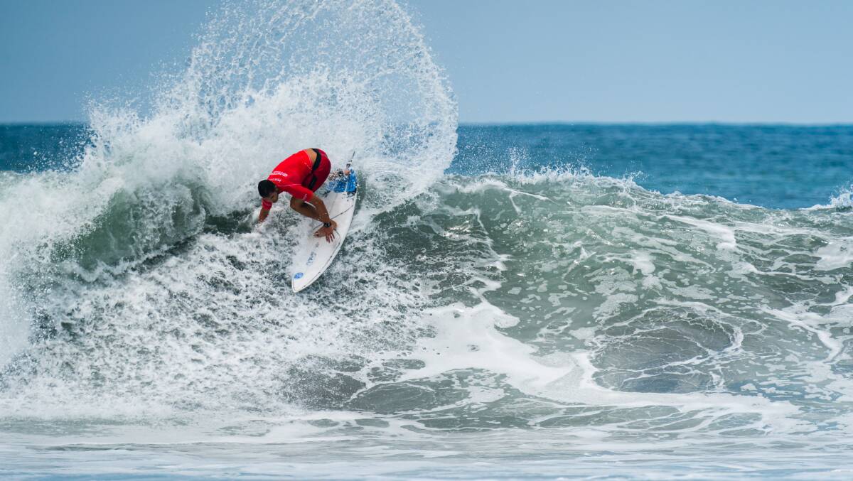 Shane Campbell surfing for Canada.Picture ISA/Ben Reed