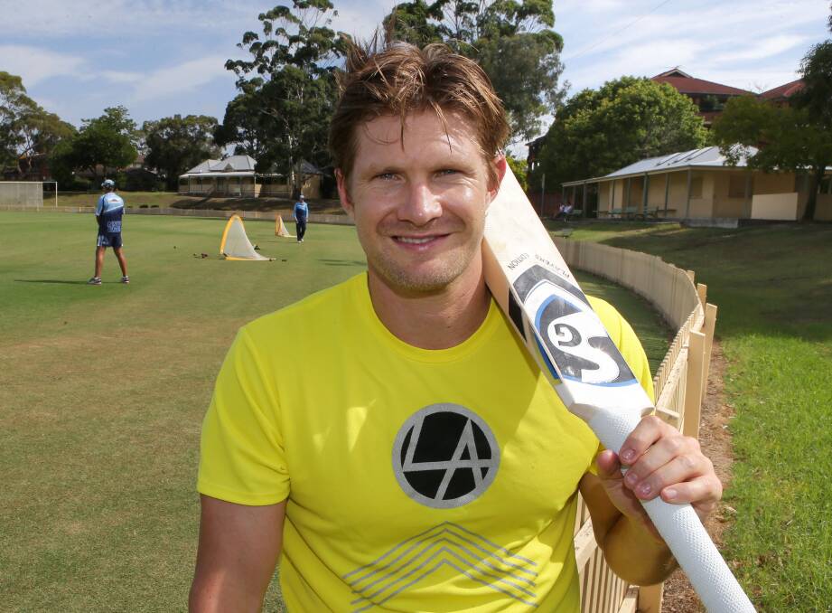 New venture: Former Test cricketer and Sutherland batsman Shane Watson has launched a new sporting program for kids with his wife, Lee, and original "yellow Wiggle" Greg Page. Picture: John Veage
