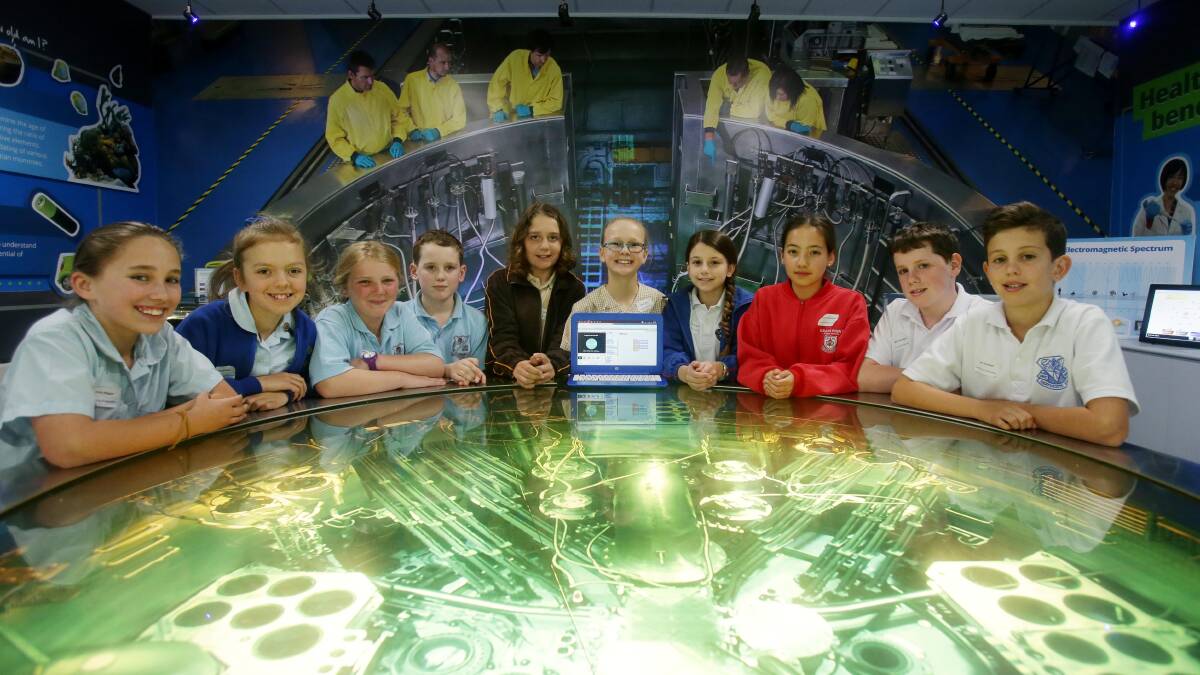Coding: Students took part in the Ansto Top Coder Grand Final in Lucas Heights on Tuesday. Picture: Chris Lane