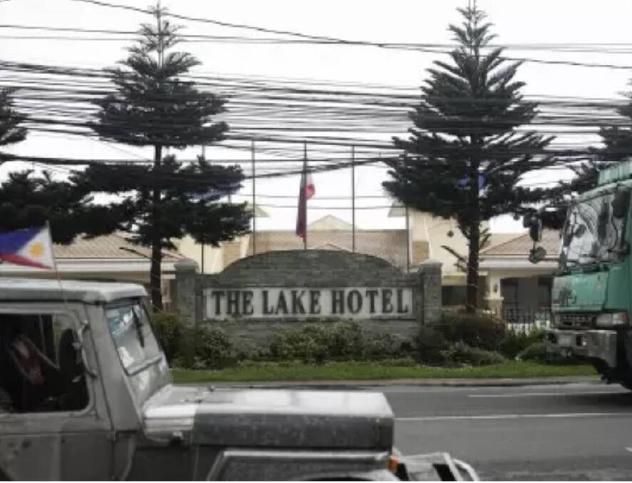 The bodies were found at the Lake Hotel in Tagaytay, a popular resort city in the Philippines. Picture by AP