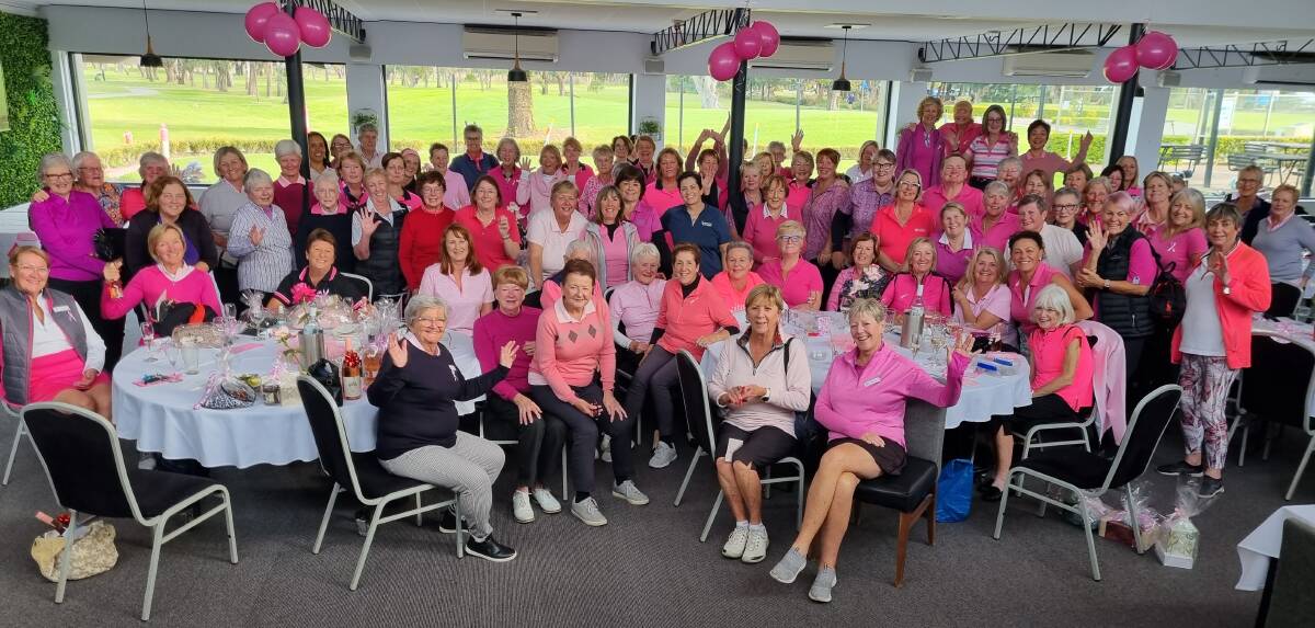 Beverly Park Golf Club members at a breast cancer fundraising event in 2023. They are again raising money for research trials into breast cancer. Picture supplied