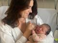 Krista Kostrevski with her new baby, born on Mother's Day at Sutherland Hospital. Picture supplied