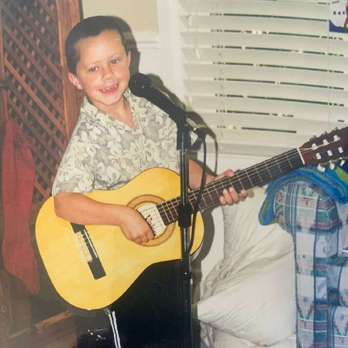 Dylan Wright was destined to be a musician. Picture Facebook 