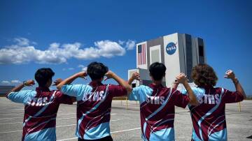 Sydney Technical High School students visit NASA. Picture supplied