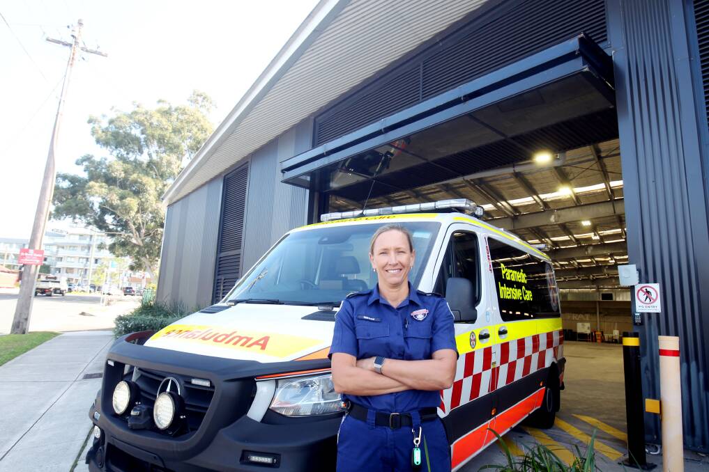 Acting Station Officer at Kogarah,Naomi Whitford, has been with NSW Ambulance for 21 years and is an intensive care specialist. Picture by Chris Lane