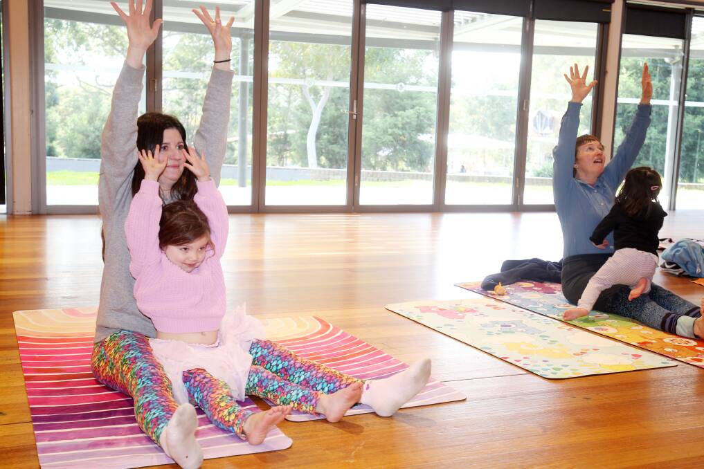 Yoga Playgroup at Mortdale is a partnership between CORE Kids and Jubilee Community Services, and aims to foster connections between children and community. Picture by Chris Lane
