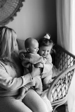 Lauren Gocher with her two children. Picture supplied