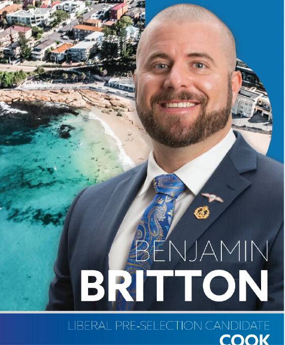 The cover of Ben Britton's pitch to voters. 