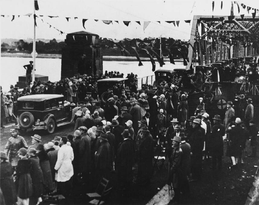 Opening of Tom Uglys Bridge on May 11, 1929. Picture Sutherland Shire Museum / Sutherland Shire Library Local Studies collection 