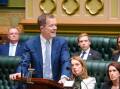 Mark Speakman replies to the state budget in parliament. Picture supplied