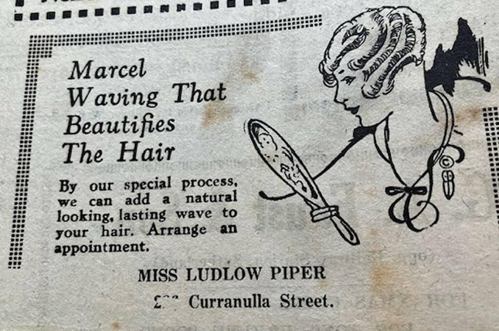 Ad for Miss Ludlow Piper, Currunulla Street,Cronulla-Sutherland Advocate, December 27, 1930.