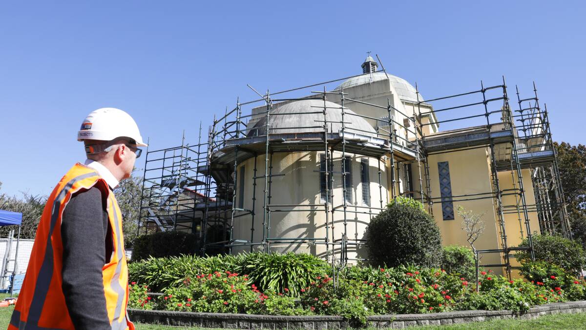 St Andrew's Church is undergoing major renovation and refurbishment. Picture by John Veage