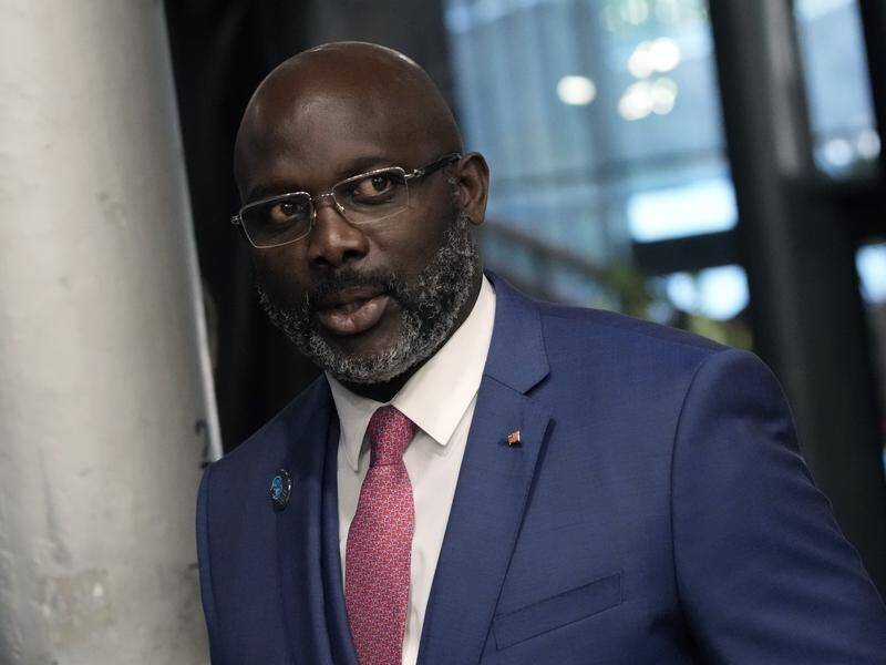 George Weah, who was seeking a second term as Liberia's president, has conceded election defeat. (AP PHOTO)