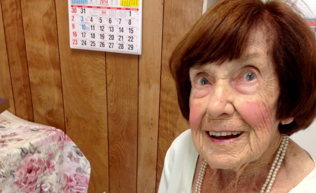 Century: May Frank celebrated her birthday with music and songs.