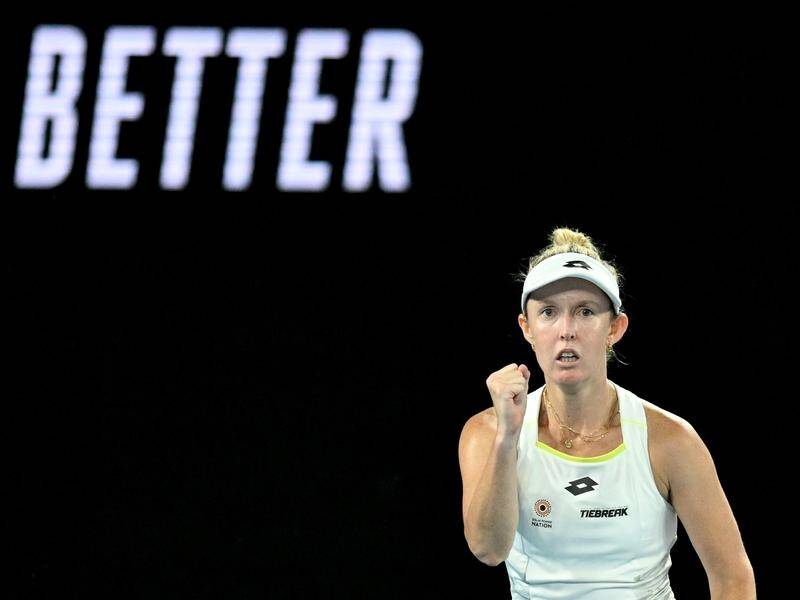 Storm Hunter has knuckled down overseas since her run to the Australian Open third round. (James Ross/AAP PHOTOS)