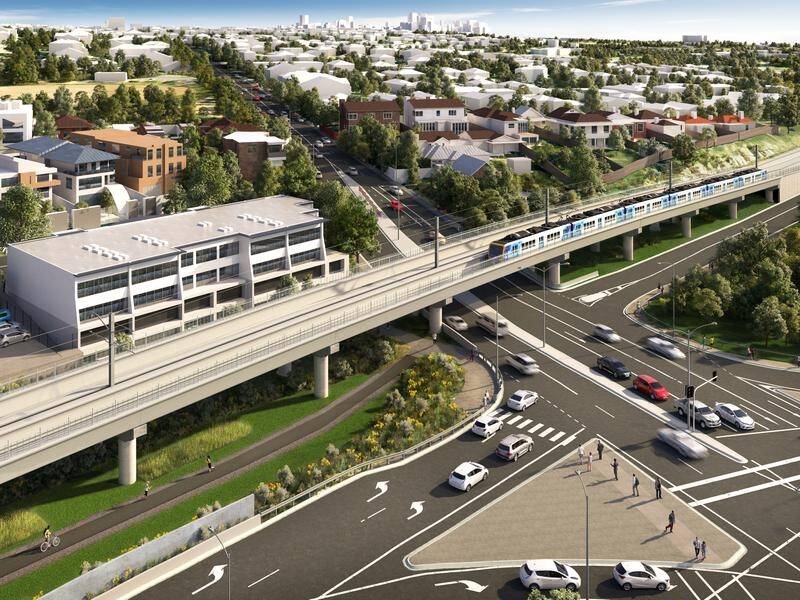 Melbourne's so called sky rail bridge is designed to include public space under the tracks.