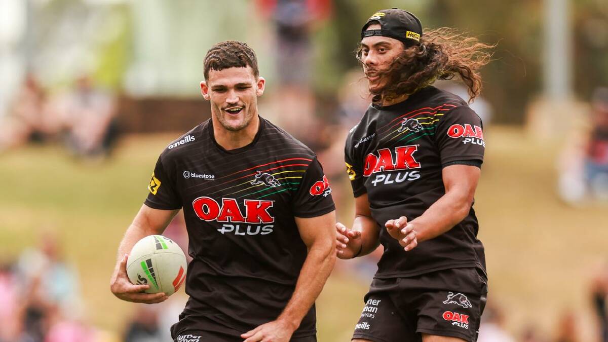 Panthers fans will be excited see Nathan Cleary back alongside Jarome Luai. (Mark Evans/AAP PHOTOS)