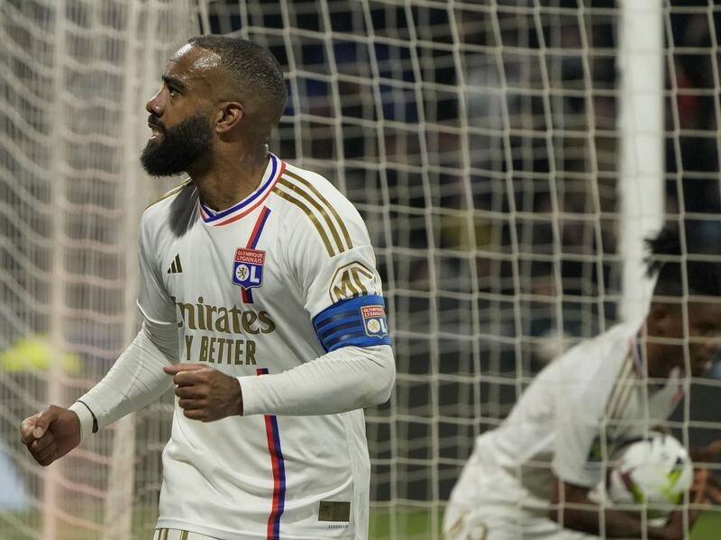 An Alexandre Lacazette brace has forged Lyon back into the French Cup final. (AP PHOTO)