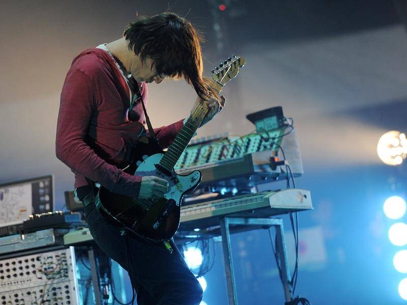 Radiohead guitarist Jonny Greenwood was in intensive care after being taken "seriously ill". (AP PHOTO)