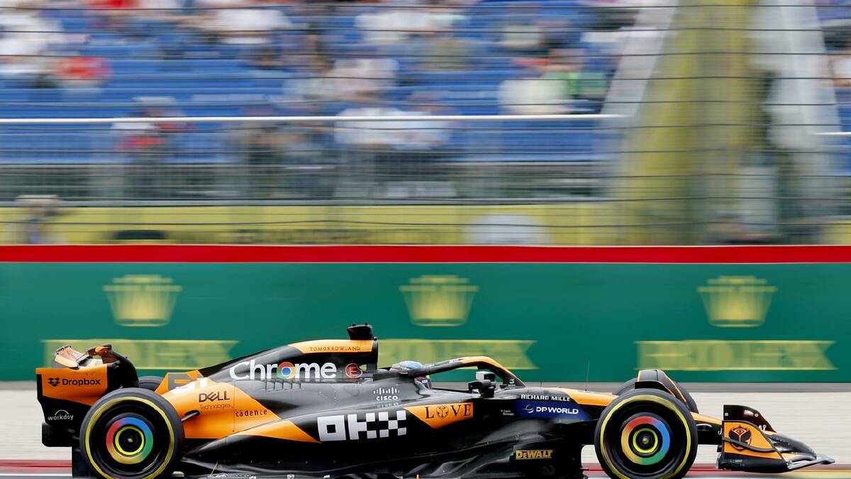 McLaren Australian driver Oscar Piastri  was second quickest in second practice in Belgium. (AP PHOTO)