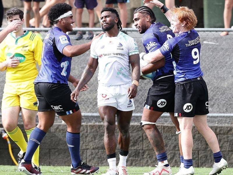 The Blues have recorded a convincing 34-10 round-one Super Rugby Pacific win over the Fijian Drua. (David Rowland/AAP PHOTOS)