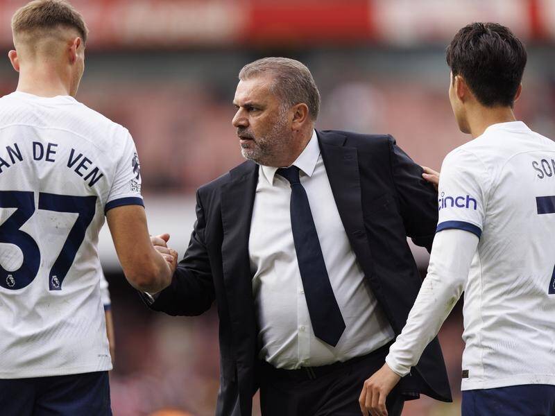 "If we're not improving, what am I doing here?", Ange Postecoglou says of his Tottenham mission. (EPA PHOTO)