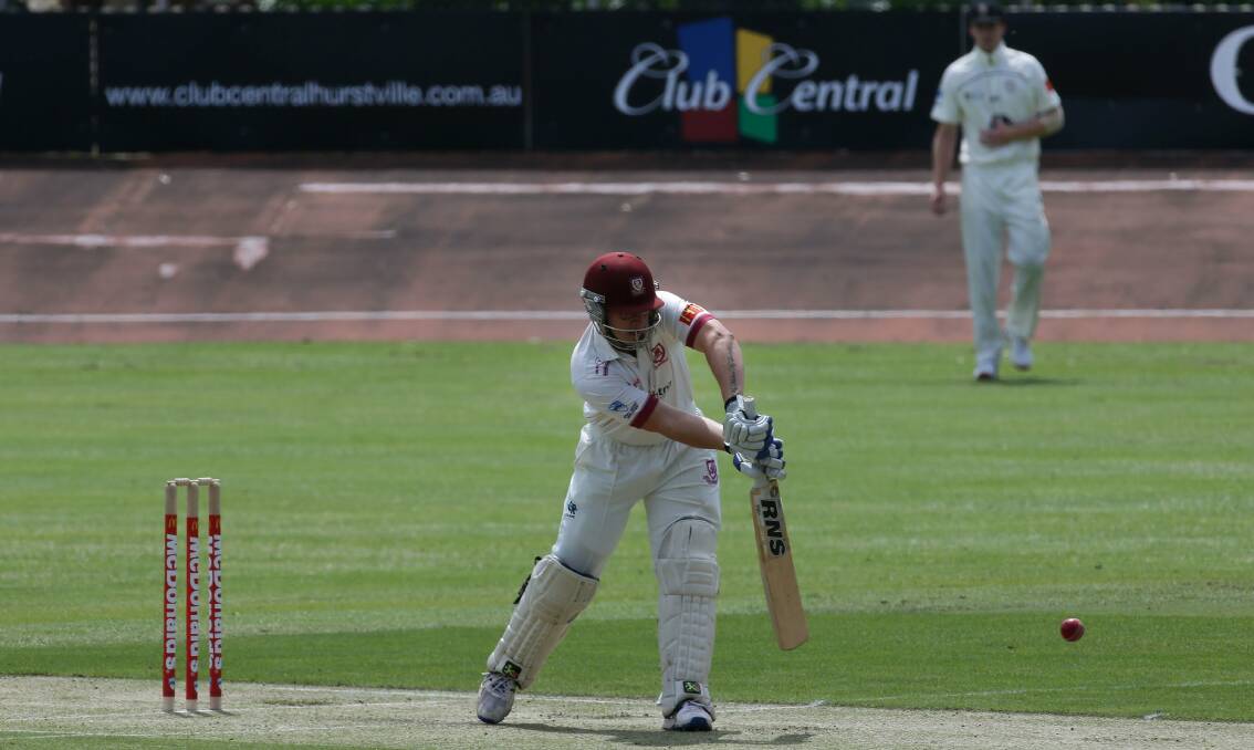 St George versus Sydney opening day of the first grade cricket clash-Bourke. Picture John Veage
