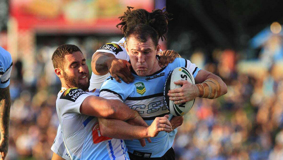 The Sharks start the season off with a win-Gallen on the burst.Picture Chris Lane
